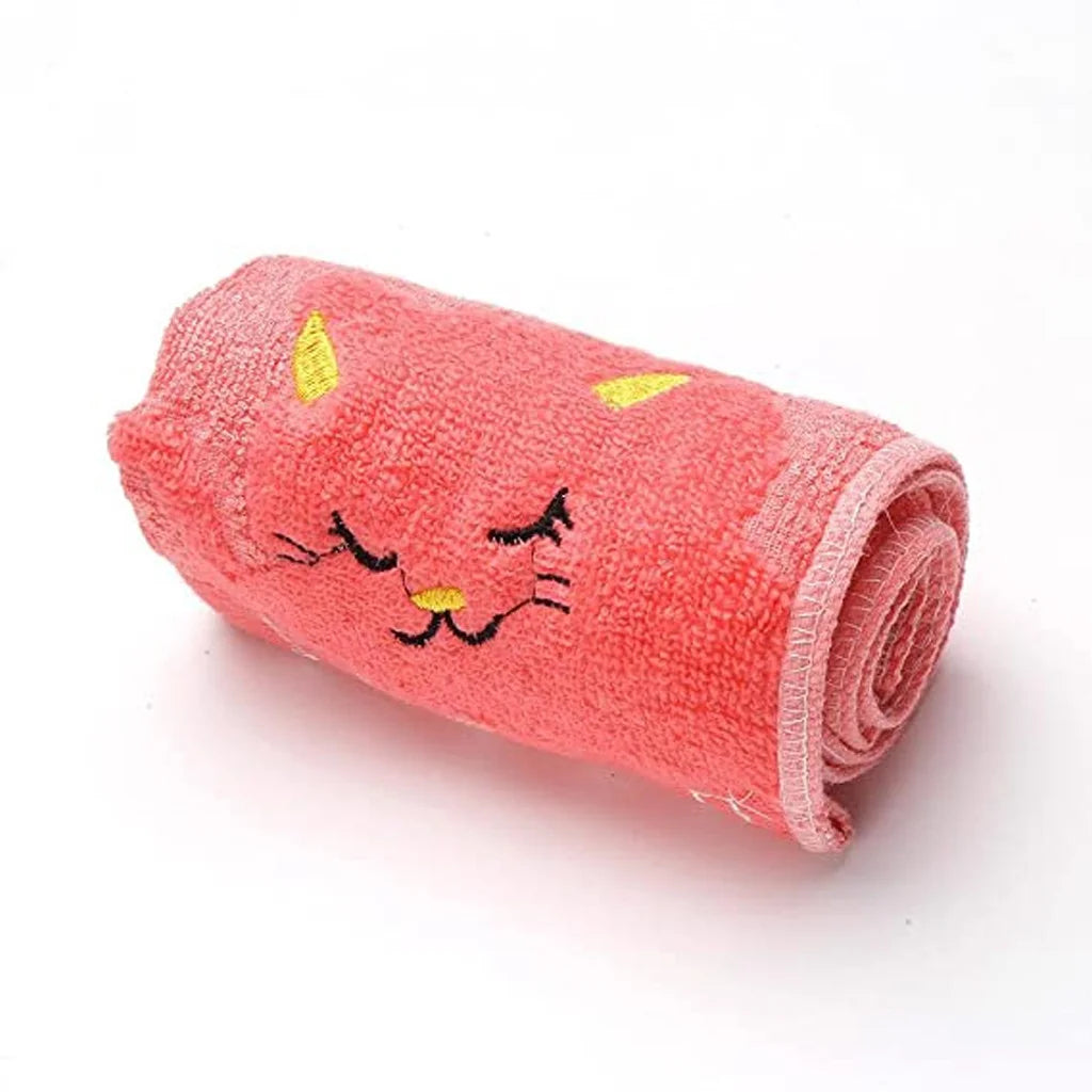 Trendy Pink Animal Print Bath Towel - Super Soft & Quick Dry for Kids' Fun!